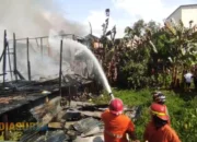 Kebakaran Hebat di Buntok, Dua Rumah Ludes Dilalap Api!