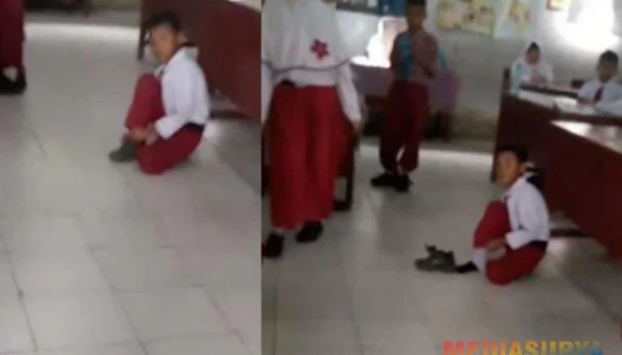 Viral! Murid SD di Medan Dihukum Duduk di Lantai Gara-Gara SPP, Guru Disanksi