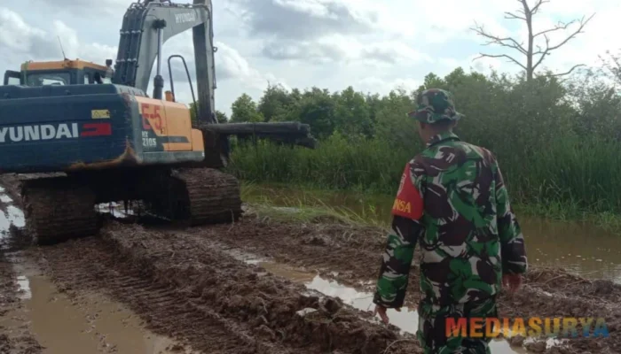 Dukung Swasembada Pangan, Kodim 1010/Tapin Lakukan Pendampingan Cetak Sawah 2025