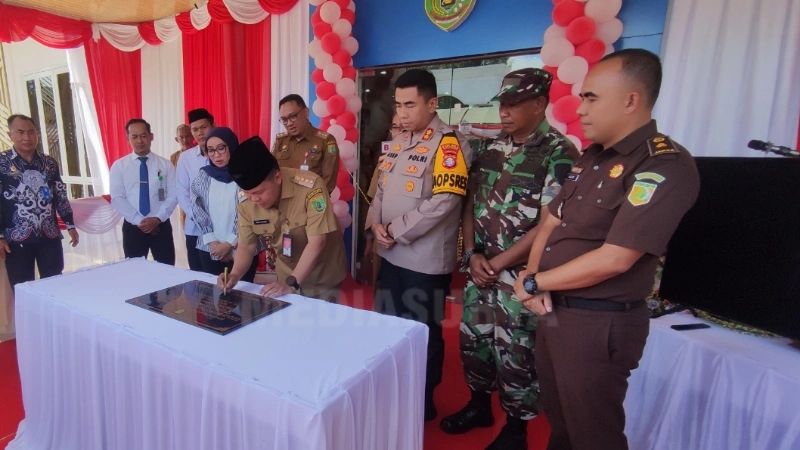 Pj Bupati Resmikan Mal Pelayanan Publik Kabupaten Barito Selatan (foto: MediaSurya/akhmad madani)