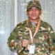 Wakil Bupati Barito Selatan, Khristianto Yudha, mengenakan seragam militer saat mengikuti Retret Kepemimpinan Kepala Daerah di Akmil, Magelang. (foto: MediaSurya/dok)