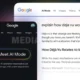 Gambar ini menunjukkan bagaimana AI Mode muncul sebagai tab baru di Google Search, berdampingan dengan opsi pencarian lain seperti "All" dan "Places".