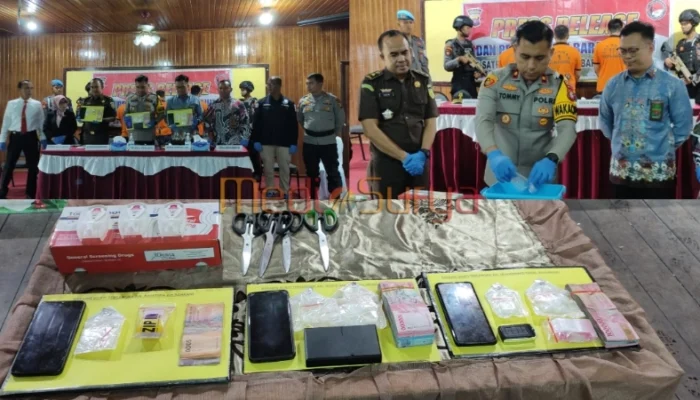 Polres Barsel Ungkap 3 Kasus Narkoba, Amankan 3 Tersangka dan 49,47 Gram Sabu