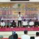 Bupati Barito Selatan, Eddy Raya Syamsuri, memberikan sambutan dalam acara buka puasa bersama dan pengajian Asyifa yang digelar Pemkab Barsel di Pendopo Rumah Jabatan Bupati, Selasa (4/3). (foto: DINAMIKA KALTENG/akhmad madani)