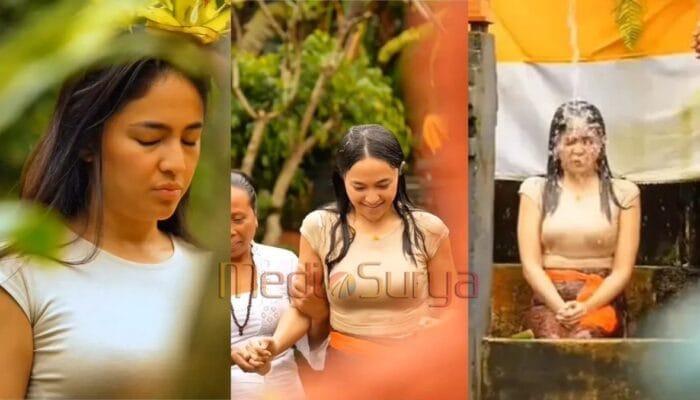 Potret Marshanda Melukat di Bali, Wajah Khusyuk dan Aura Positif