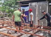 Perbaikan RTLH di Wungkur Baru Satgas TMMD Kodim 1012/Buntok Bangun Harapan Lewat Perbaikan RTLH di Wungkur Baru