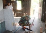 Perehaban RTLH di Desa Talio Dikebut Satgas TMMD Reguler ke-124