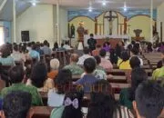 Pererat Hubungan Lintas Agama, Kapolres Barsel Gelar Minggu Kasih di Gereja Santo Paulus Buntok