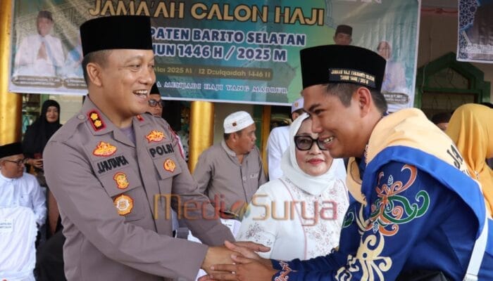 Pengamanan Jemaah Haji 2025: Kapolres Barsel Turun Langsung di Masjid Agung Buntok