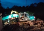 Alat Berat Dikerahkan Lembur Malam, Satgas TMMD ke-124 Kejar Target Pembangunan Jalan Desa Talio