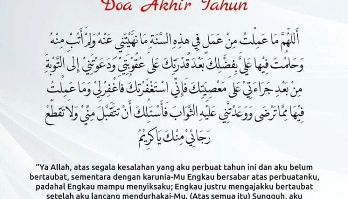 Doa Akhir dan Awal Tahun Baru Islam 1447 H: Bacaan Arab, Latin, dan Terjemah Lengkap