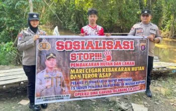 Melalui Ops Bina Karuna Telabang 2025, Polres Barsel Ajak Warga Cegah Karhutla Sejak Dini