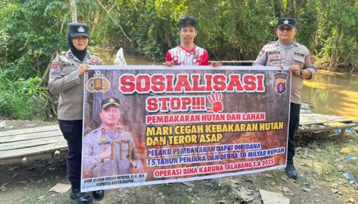 Melalui Ops Bina Karuna Telabang 2025, Polres Barsel Ajak Warga Cegah Karhutla Sejak Dini