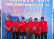 Turnamen Tenis Kapolres Cup Meriahkan Hari Bhayangkara ke-79 di Barito Selatan