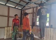 Satgas TMMD Kodim 1012/Buntok Genjot Finishing Rehabilitasi RTLH di Wungkur Baru