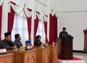 Paripurna DPRD, Wabup Barsel Sampaikan Ranperda RPJMD 2025–2029 dan Dorong Pembentukan Pansus