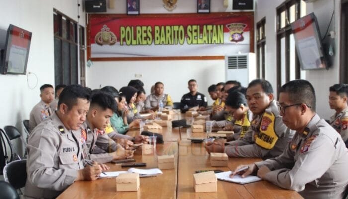 Wakapolres Barsel Tekankan Optimalisasi Tugas Bhabinkamtibmas dan Dukungan Program Pemerintah