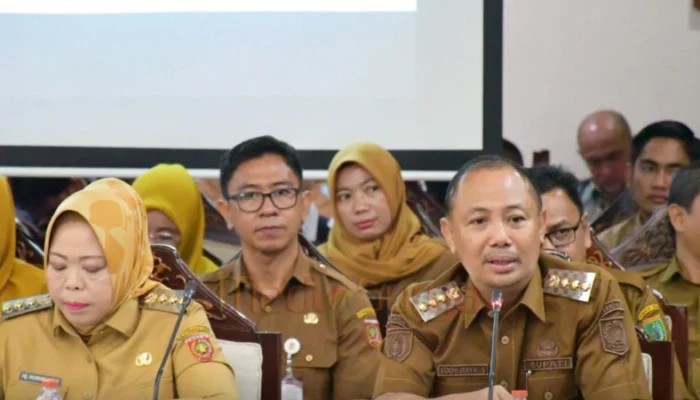 Bupati Barsel Hadiri Rakor Evaluasi Anggaran Triwulan II se-Kalteng