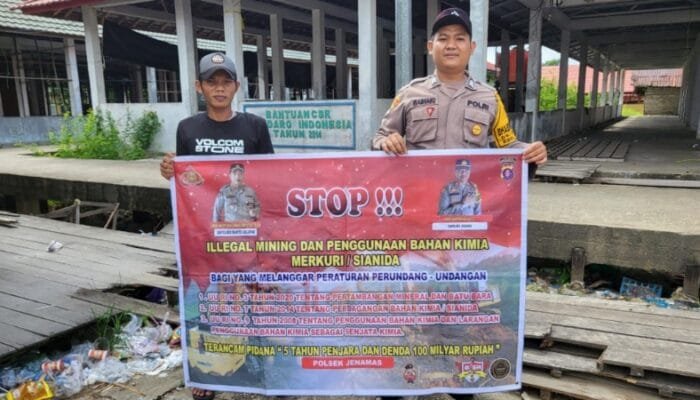 Polsek Karau Kuala Gencar Sosialisasi Cegah Karhutla di Wilayah Rawan Lahan Gambut