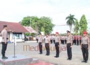 Polres Barsel Gelar Korp Raport, 19 Personel Naik Pangkat Satu Tingkat Lebih Tinggi