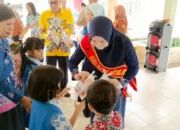 Bunda PAUD Barsel Sosialisasikan 7 Kebiasaan Anak Hebat di Dua TK Buntok