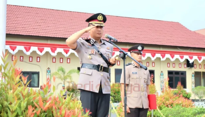 Kapolres Barsel Pimpin Upacara Hari Juang Polri ke-80 Tahun 2025