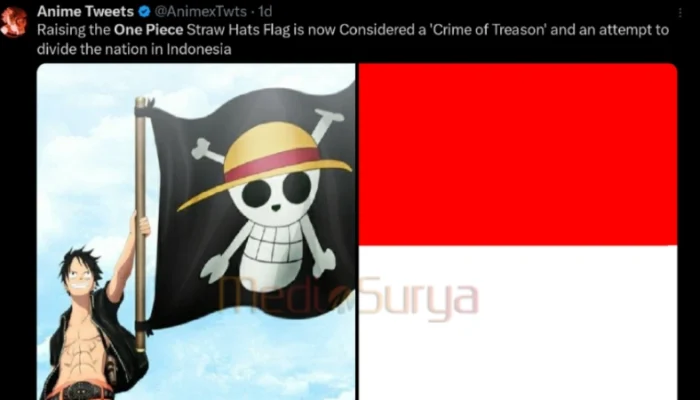 Bendera One Piece Dikibarkan Warga Indonesia, Media Asing Soroti Aksi Ini