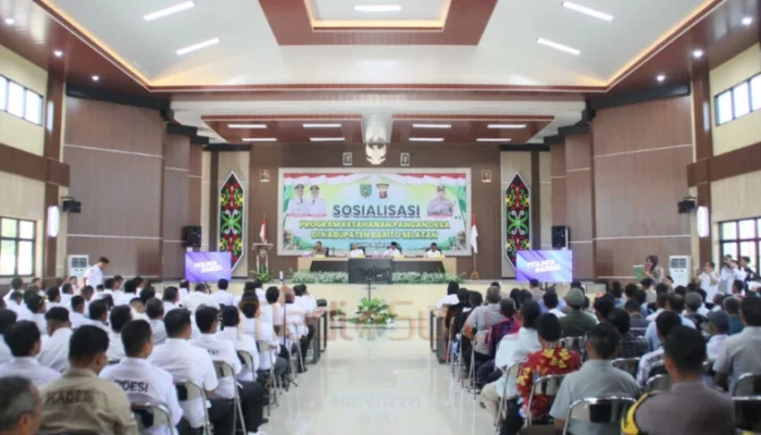 Pemkab dan Polres Barsel Sosialisasikan Program Ketahanan Pangan Satu Desa Satu Hektar