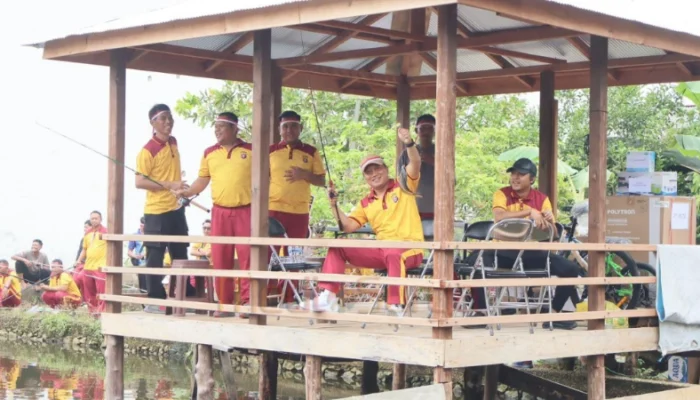 Polres Barsel Gelar Lomba Mancing Meriahkan HUT RI ke-80