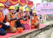 Pembangunan TK Kemala Bhayangkari 16 Buntok Dimulai, Kapolres Barsel Hadiri Peletakan Batu Pertama