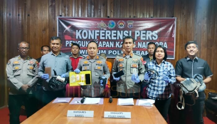 Polres Barsel Tangkap Residivis Narkoba Bersenjata Airsoftgun di Gunung Bintang Awai