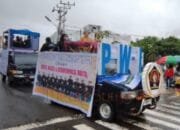 PWI Barsel Meriahkan Karnaval Harjad ke-66, Ajak Tolak Hoaks dan Lestarikan Budaya