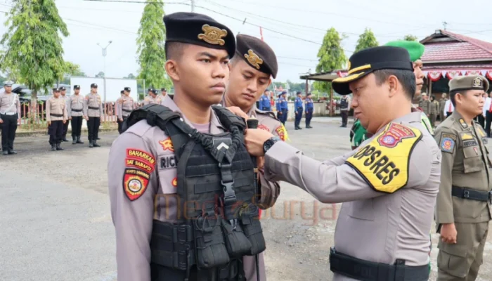 Kapolres Barsel Pimpin Apel Ops Aman Nusa 1 Telabang 2025 Jaga Kamtibmas 