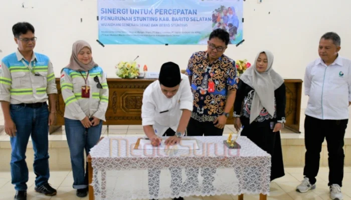 Pemkab Barsel dan PT Adaro Teken MoU Percepatan Penurunan Stunting 2025 
