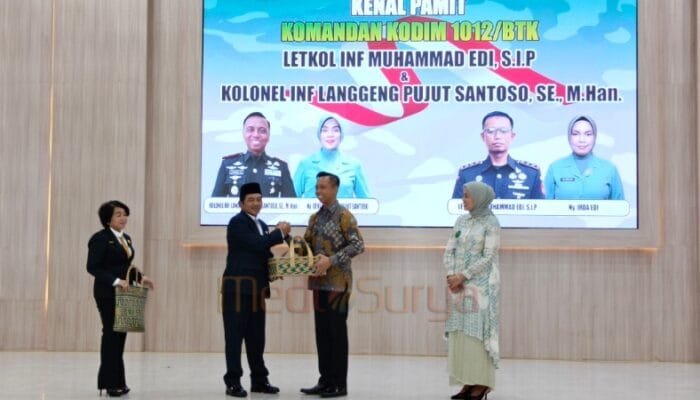 Kenal Pamit Dandim 1012/Buntok, Wabup Barsel Apresiasi Kolonel Langgeng dan Sambut Letkol Edi