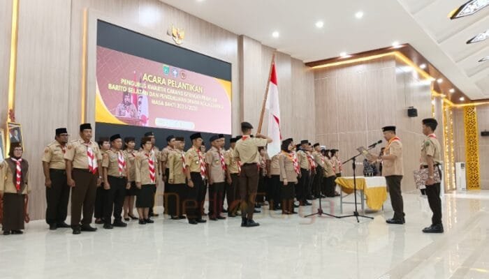 Eddy Raya Samsuri Lantik Pengurus Pramuka Barsel 2025–2030, Dorong Generasi Muda Berkarakter dan Berdaya Saing