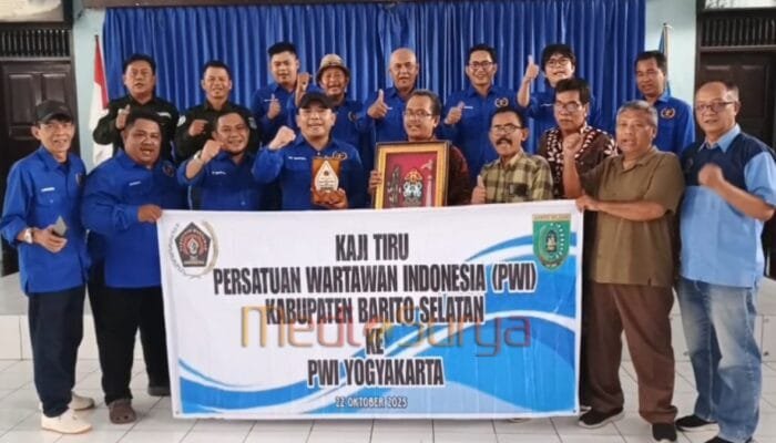 Perkuat Profesionalisme dan Kesejahteraan, PWI Barsel Kaji Tiru ke PWI DIY