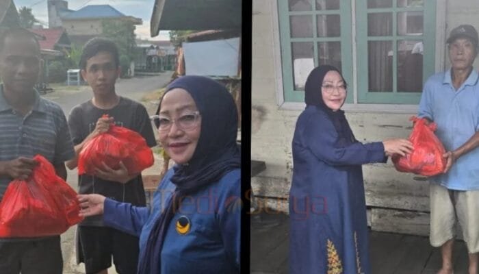 Wakil Ketua DPRD Barsel Rusinah Gelar Baksos Sambut HUT ke-14 Partai NasDem