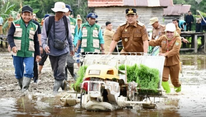 Wabup Barsel: Tanam Padi Bersama Wujud Komitmen Ketahanan Pangan Daerah