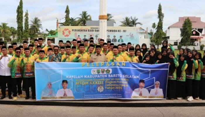 Wabup Barsel Resmi Lepas Kafilah MTQH ke-XXXI Menuju Ajang Provinsi Kalteng