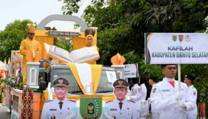 Bupati Barsel Hadiri Pembukaan MTQH Tingkat Provinsi Kalteng 2025