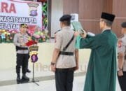 Sertijab Polres Barsel, AKP Imam Santoso Resmi Nahkodai Kasat Samapta